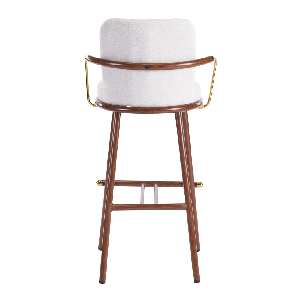Chaya Indoor Upholstered Bar Stool with Metal Frame