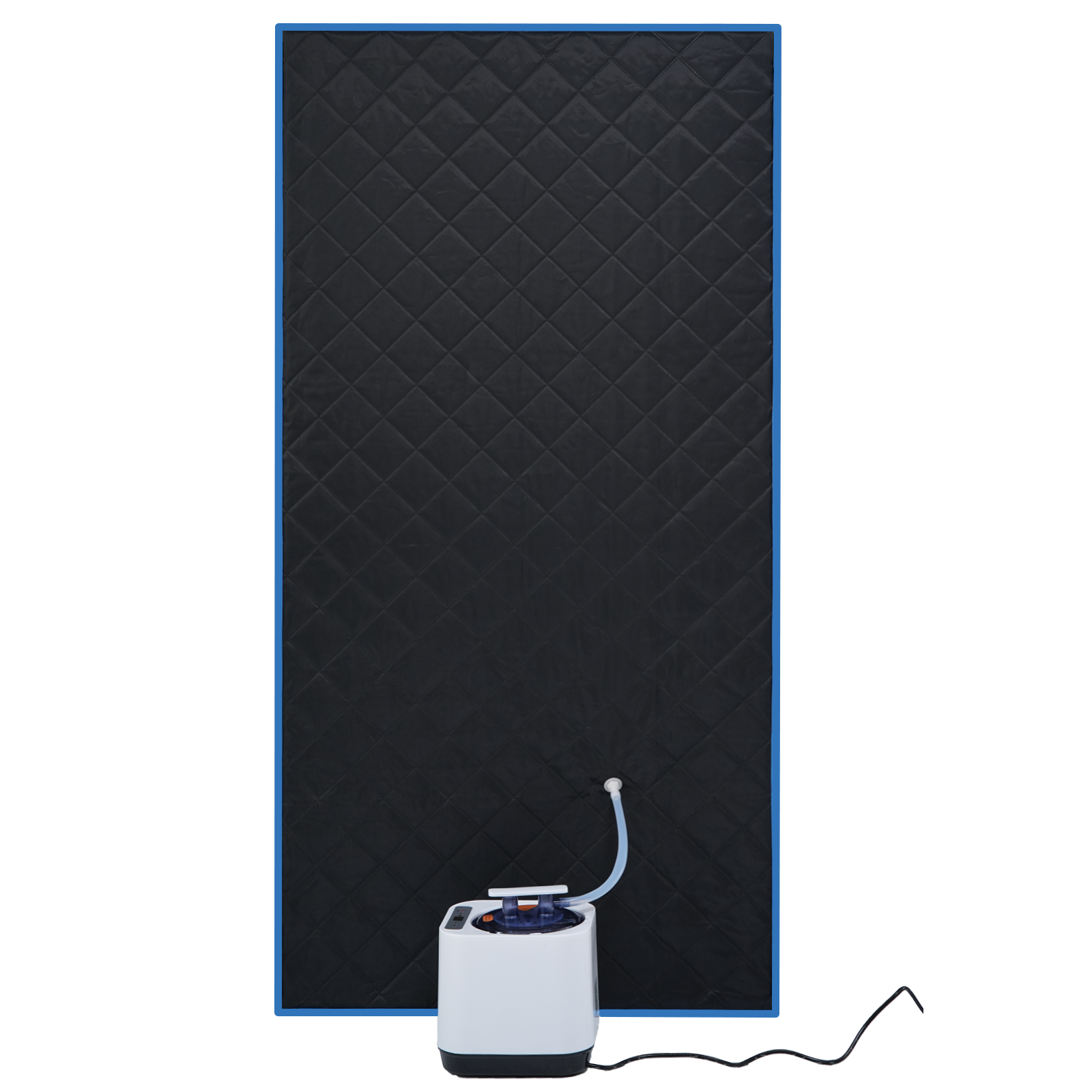 Portable Black Full Size Steam Sauna tent–Personal Home Spa, with Steam Generator, Remote Control, Foldable Chair, PVC pipes. Easy to Install,fast heating, with FCC & UL Certification.