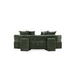 Verandah 91" Chenille Sofa in Olive