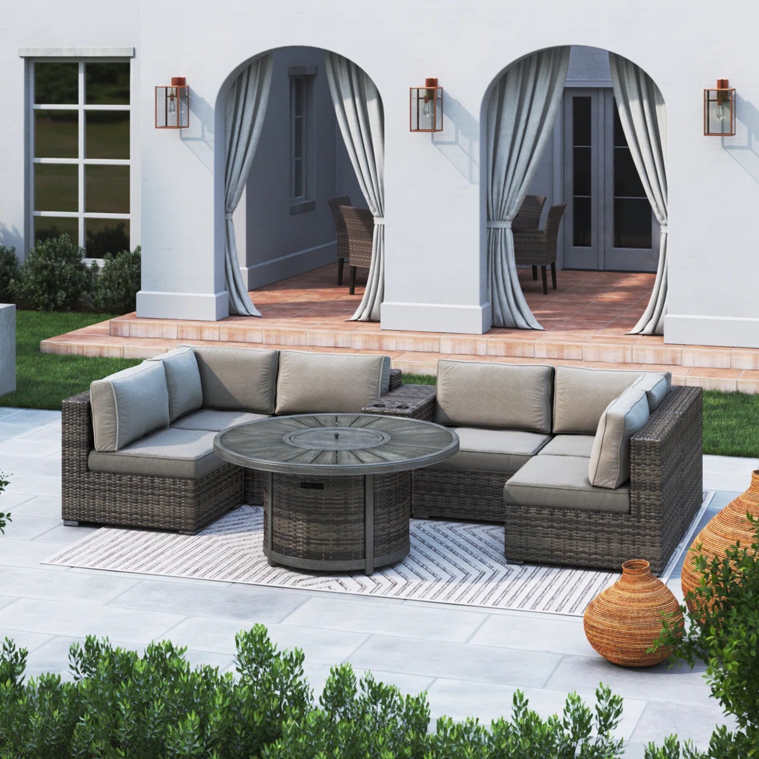 All-Weather 4-Person Patio Sofa Set