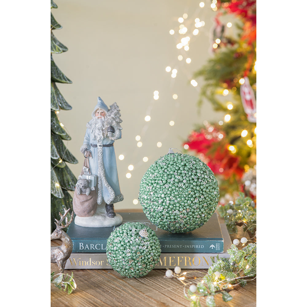 D3.9" Christmas Ball Ornaments - Set of 6
