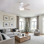 44" Ceiling Fan with Lights & Remote - Matte Finish