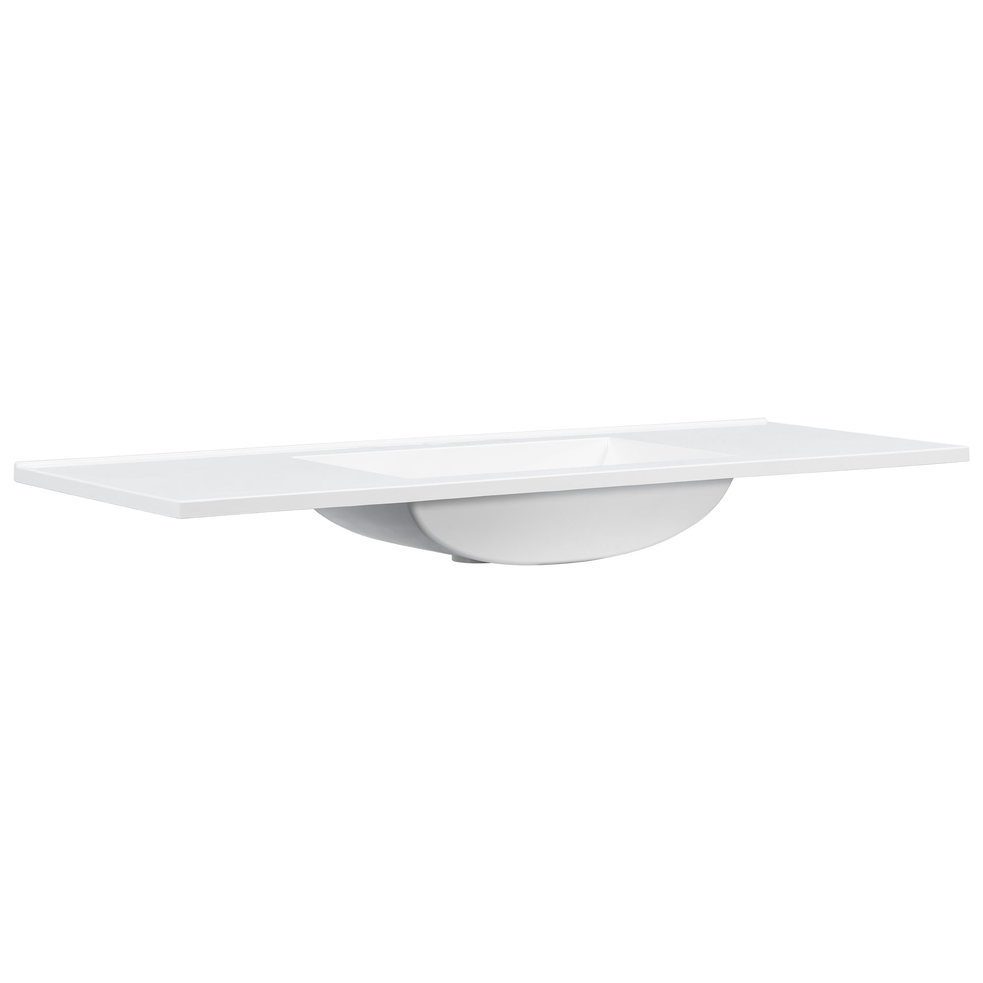 48" Composite Bathroom Vanity Top with Integrated Basin