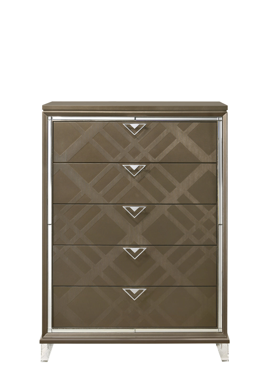 Skylar Dark Champagne Finish Chest