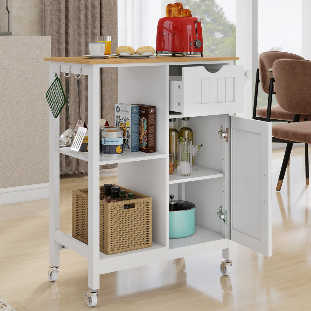 Kitchen Island Cart with Mobile Storage