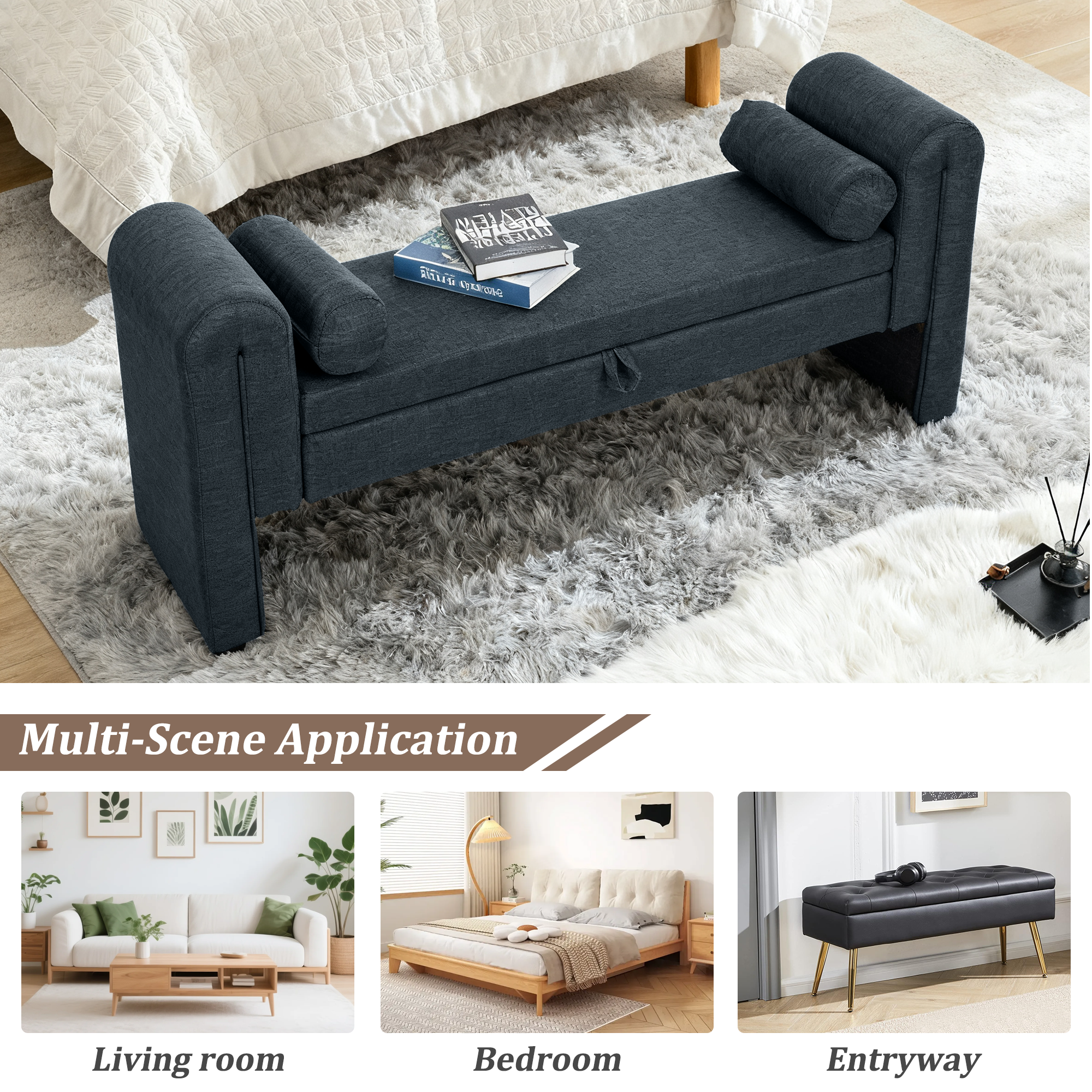60-Inch Storage Bench