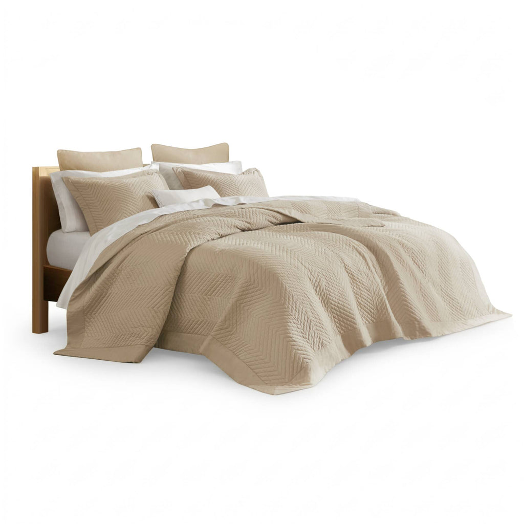 King 3 Piece Cotton Quilt Set