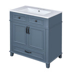 30'' Bathroom Vanity with Ceramic Sink and Soft Closing Doors
