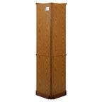 6 Shelf Lighted Corner Curio Cabinet