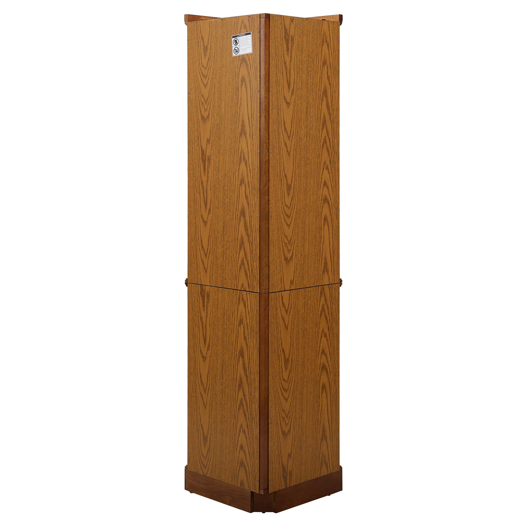 6 Shelf Lighted Corner Curio Cabinet