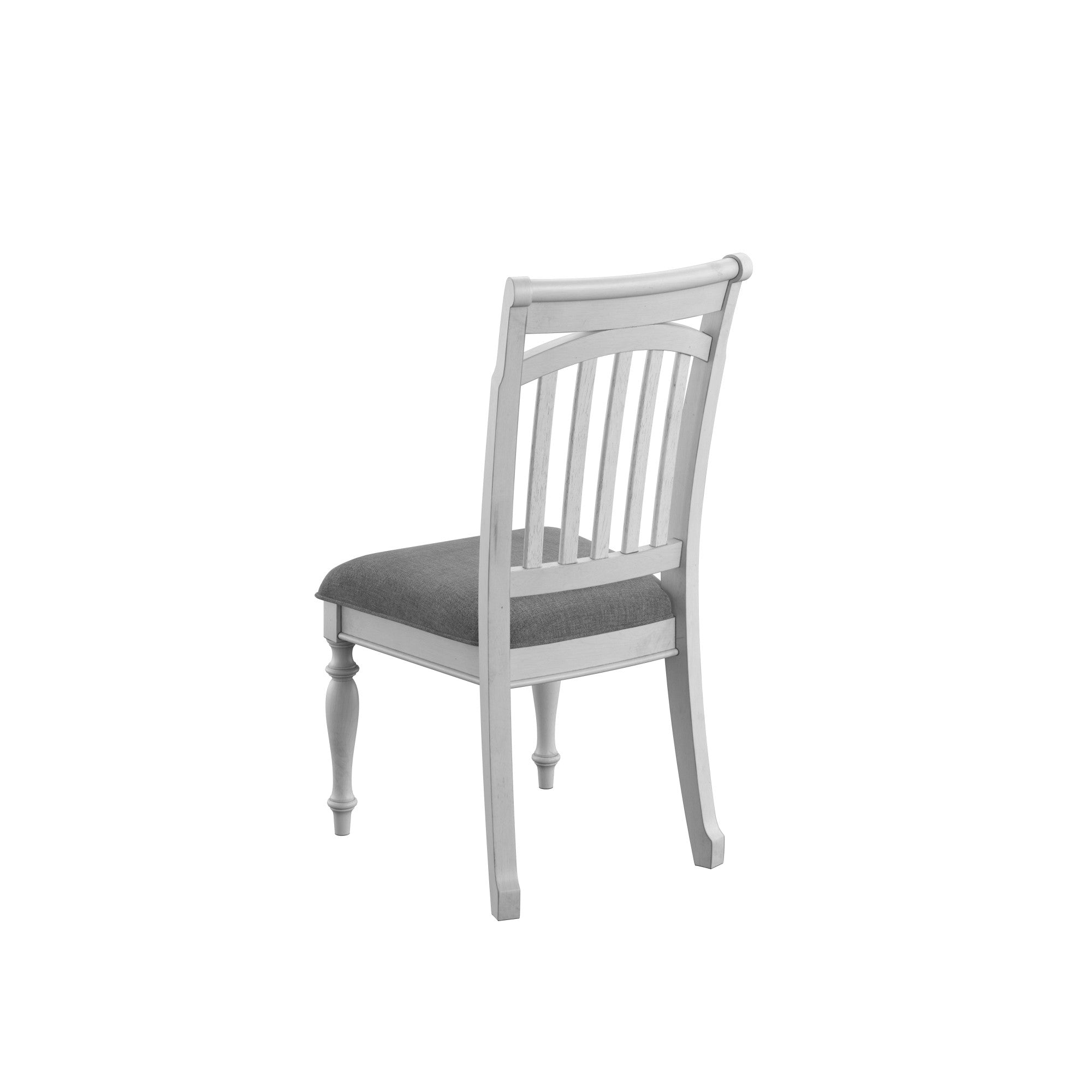Gray Slat Back Dining Chairs, Set of 2