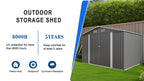 10 x 8 FT Outdoor Metal Storage Shed