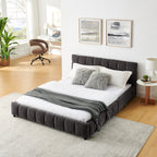 Queen Size Upholstered Bed with Storage