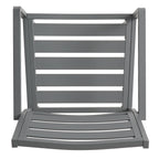 Outdoor Modern Aluminum Dining Chair Set of 2