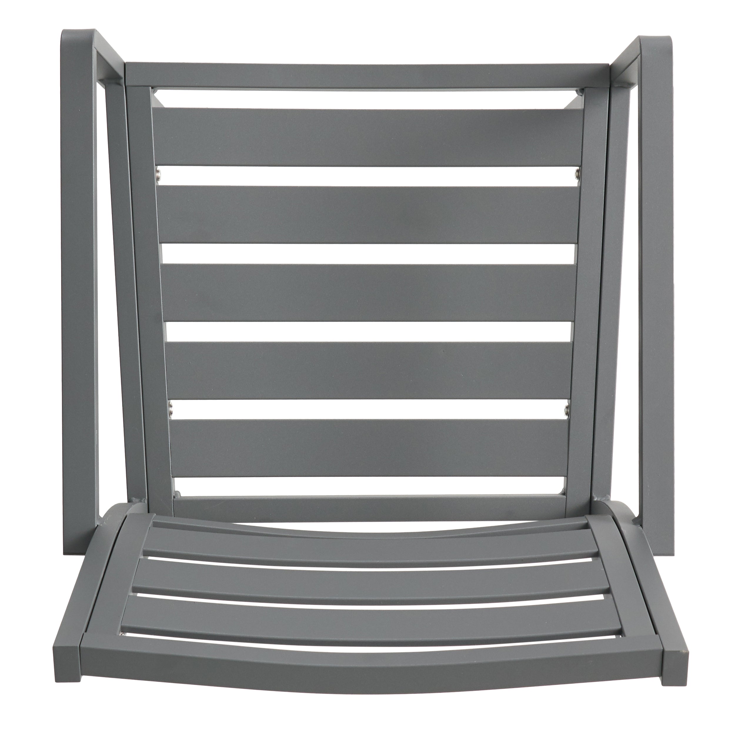 Outdoor Modern Aluminum Dining Chair Set of 2