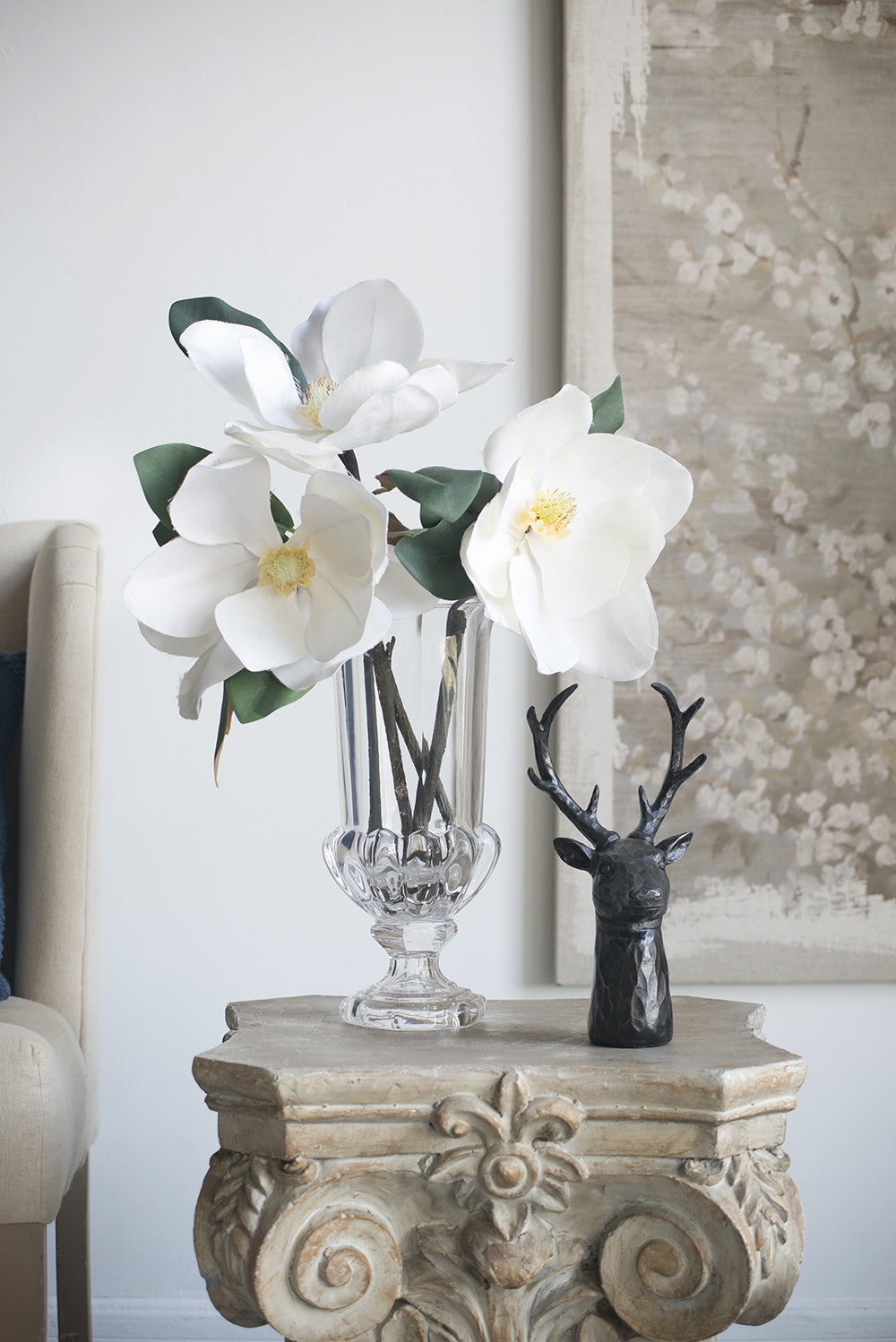 6x4x11" Darby 8-Point Deer Head Statue Decor