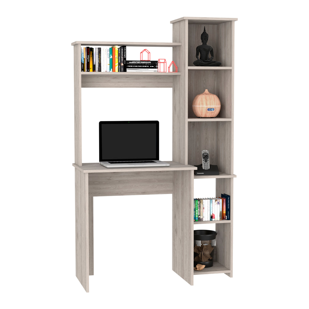 Versalles Writing Desk, Two Superior Shelves, Five Cubbies - Light