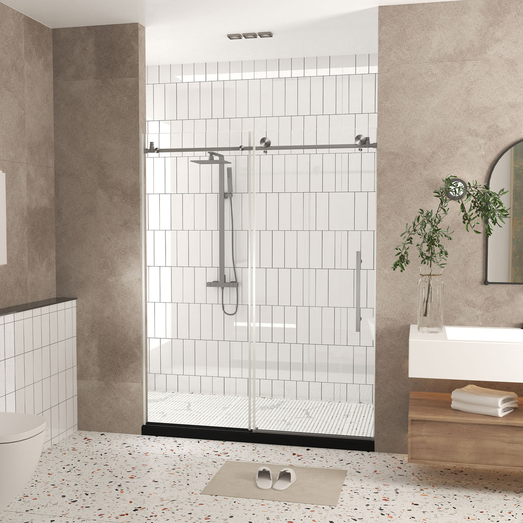 Frameless Shower Door 56-60"W x 76"H