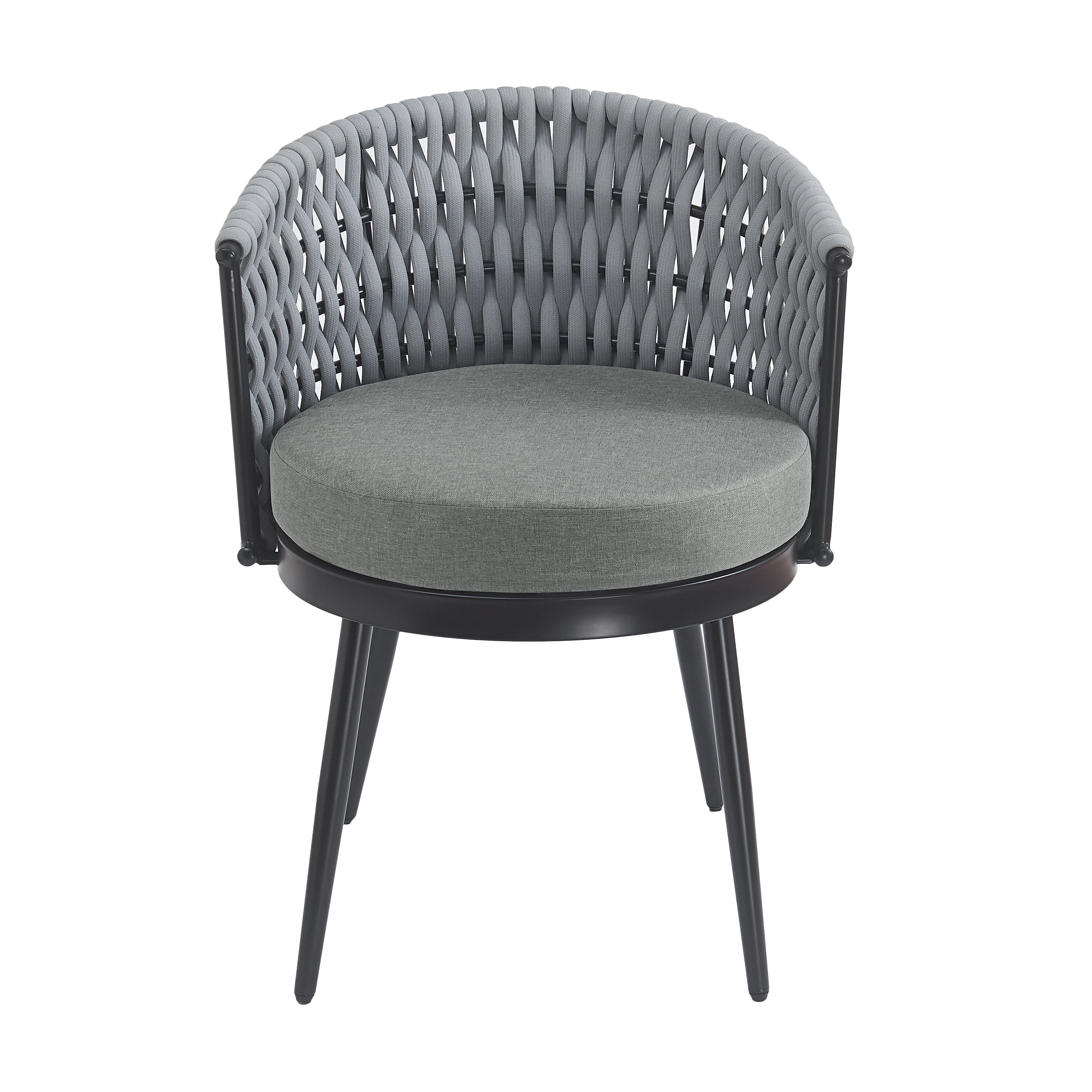 Outdoor Dining Chair - Metal & Rope