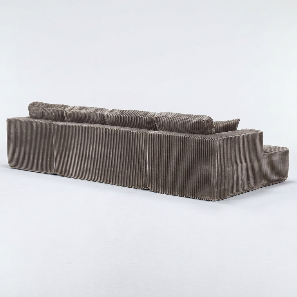 U Shape Modular Sectional Sofa - Khaki