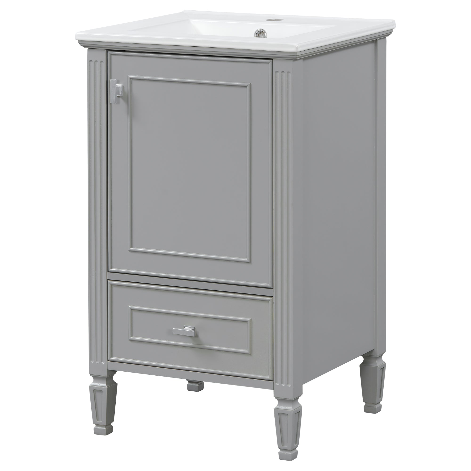 20" Bathroom Vanity with Ceramic Sink