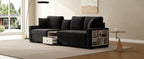 Modern Sofa Couch 111.8" Modular Sofa Upholstered 3-Seater