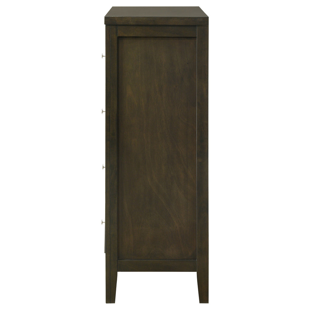 Clement Dark Cocoa 4-Drawer Chest of Drawers