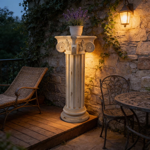Pedestal Column Plant Stand 28.93'' Tall Roman Style