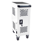 16-Compartment Removable Locking Charging Cabinet for Laptop, Chromebook - White