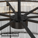 37" Modern Gold Round Chandelier
