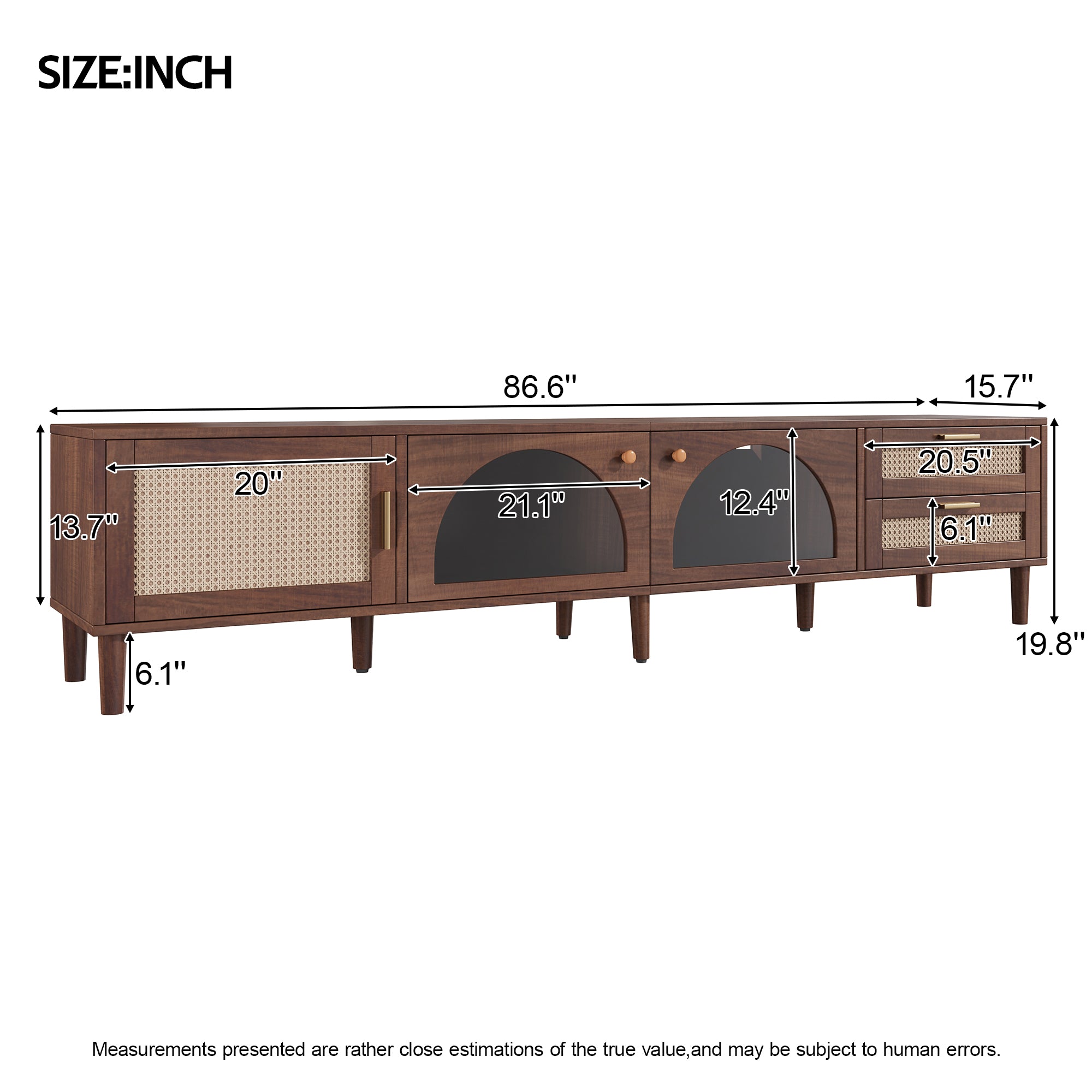 86 Inch TV Stand for TVs Up to 90"