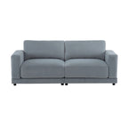 81'' Modern Square Arm Sofa with Soft Velvet Upholstery