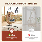 Set of 2 Egg Chair with Stand