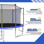 14FT Kids Trampoline with Safety Enclosure Net