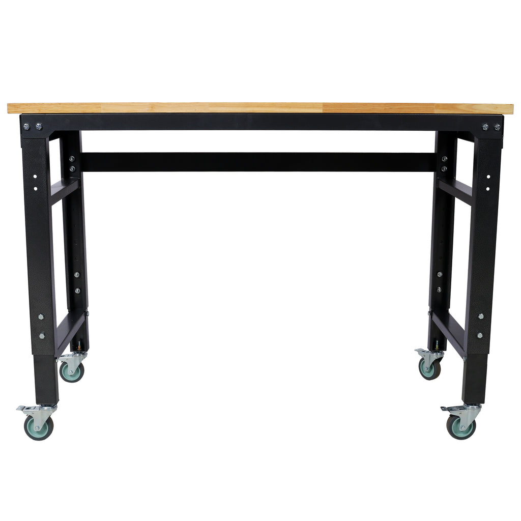 Adjustable Height 48" Wide Rolling Workbench