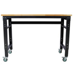 Adjustable Height 48" Wide Rolling Workbench