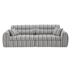 Woven Chenille Striped Compression Sofa