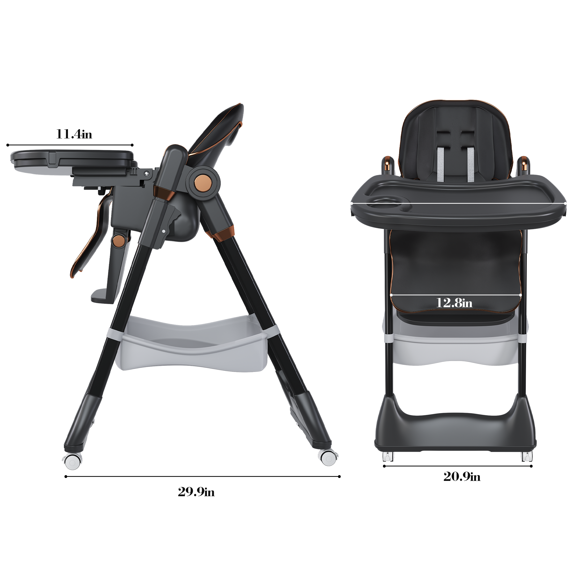 Adjustable Baby High Chair 0-6 Years