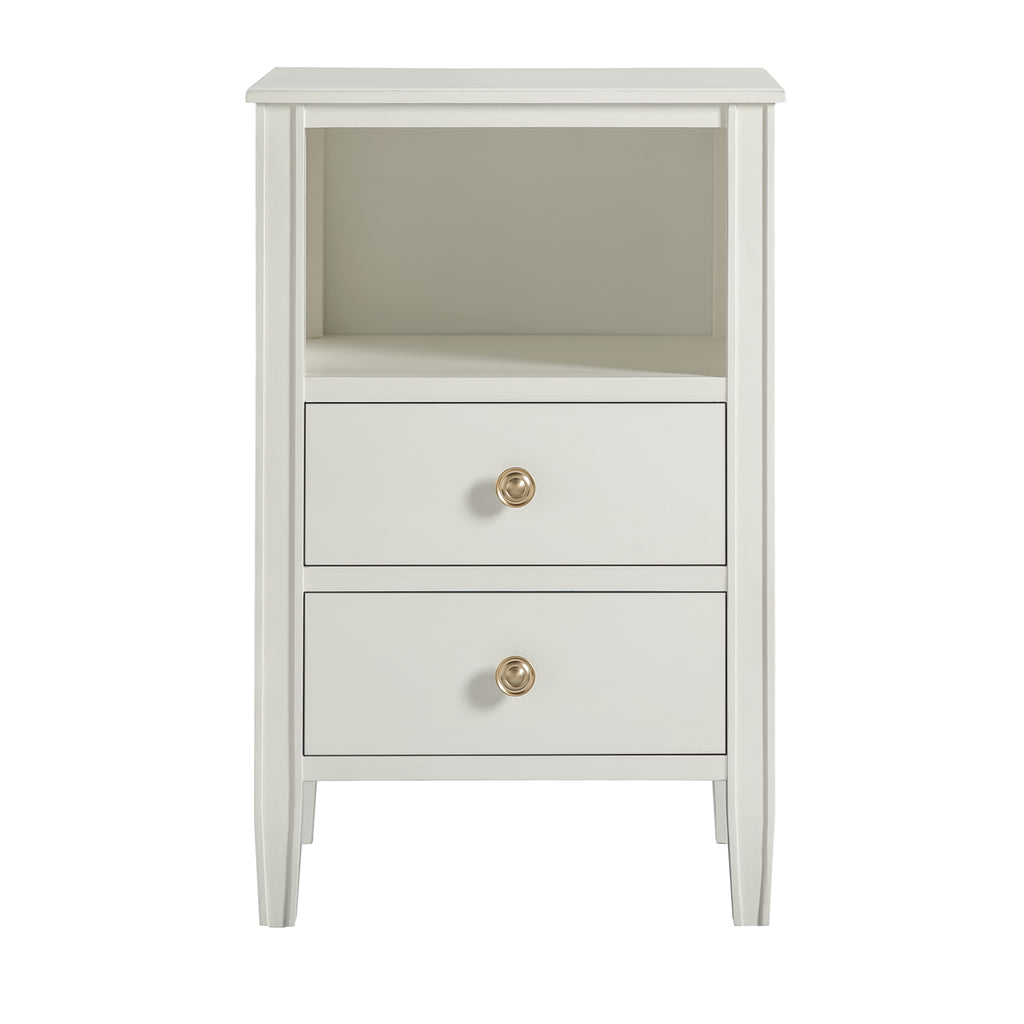 Winston 2-Drawer Storage Nightstand - Antique