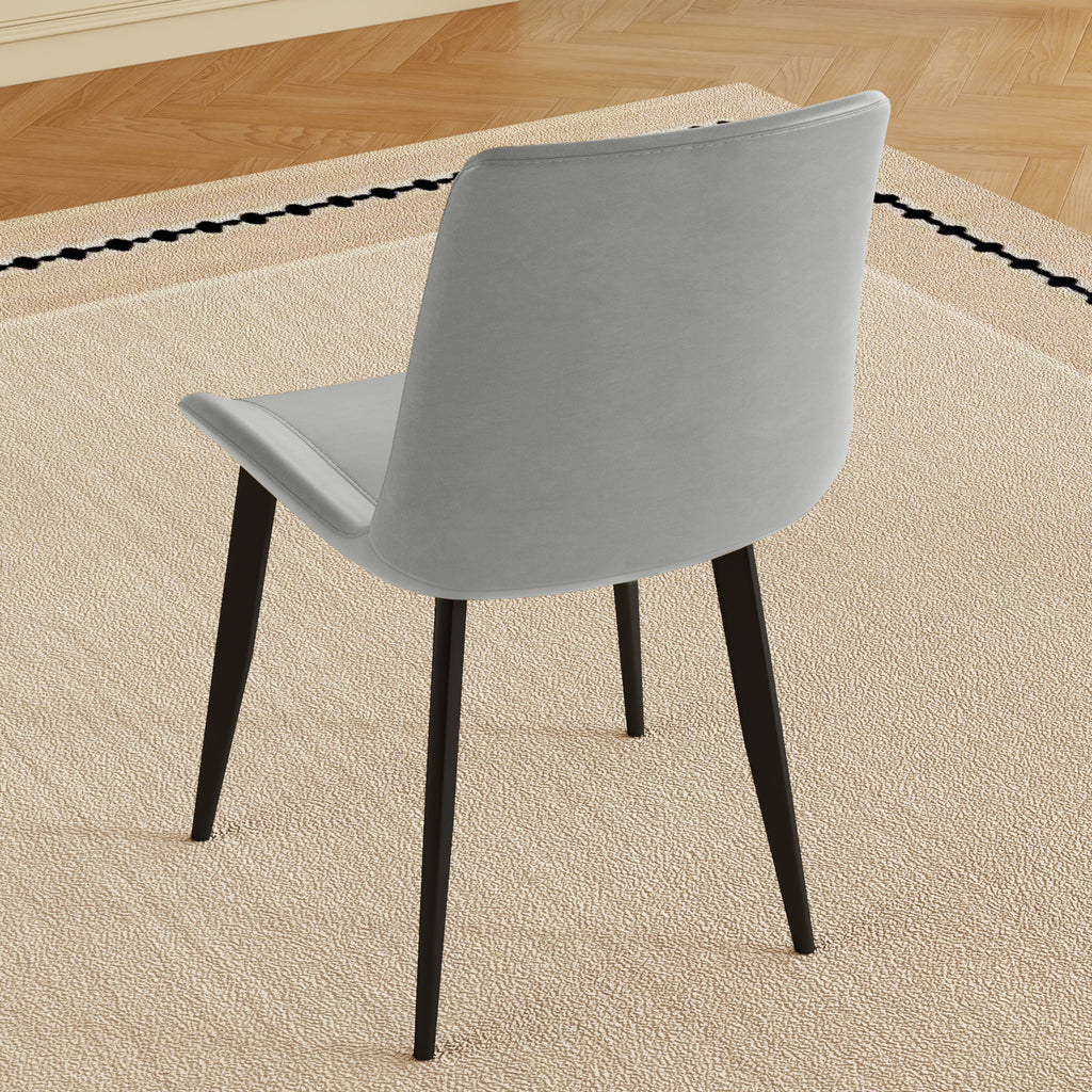 Modern Dining Chair Set of 4 Pieces with Floral Design