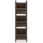 15" 3-Tier Industrial Basket Stand with Angled Baskets