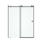 60" W x 76" H Sliding Frameless Shower Door in Matte