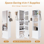 360° Rotating Makeup & Jewelry Cabinet