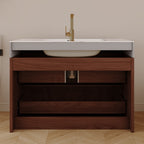 30" Modern Floating Bathroom Vanity with Seamless Sintered Stone Top