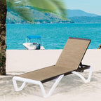 Adjustable Chaise Lounge Aluminum Outdoor Patio Lounge Chair