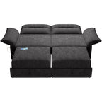Multi-Functional Sofa Bed with Plush Fabric