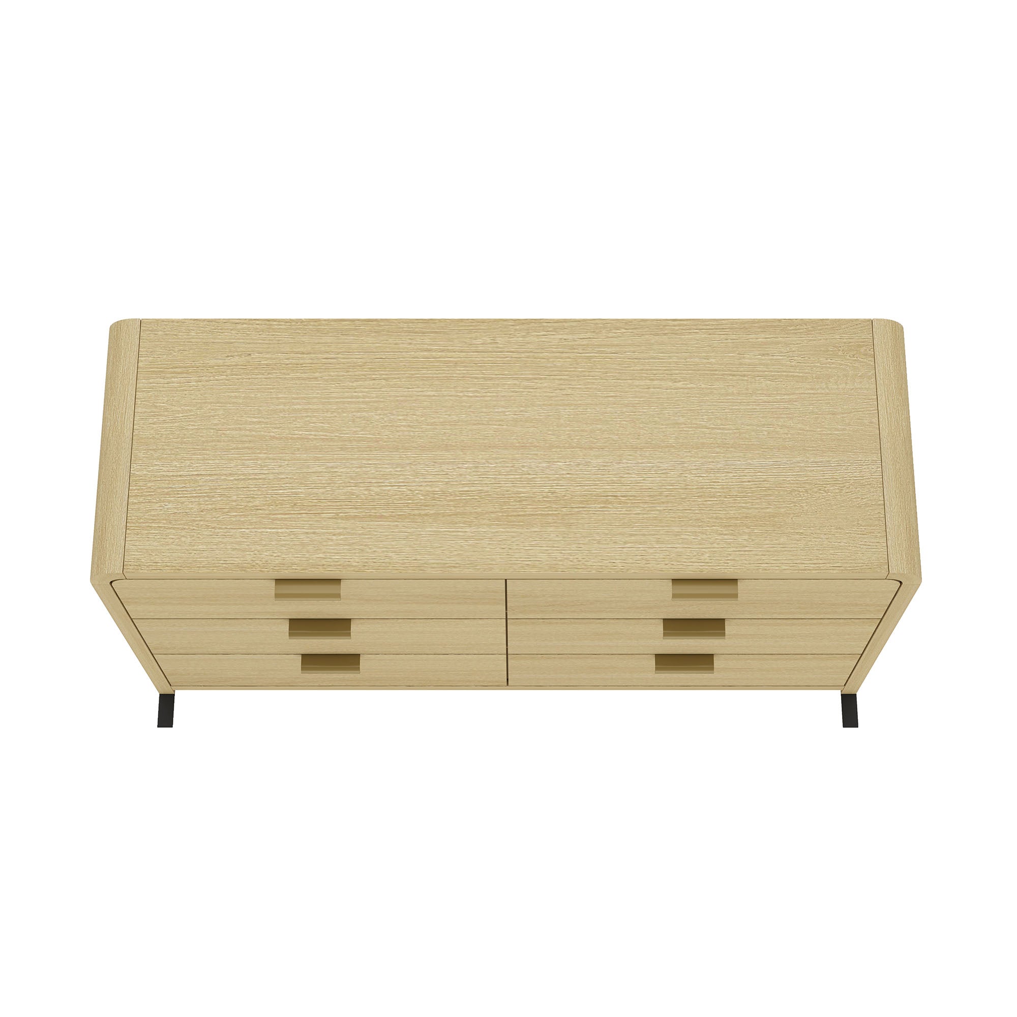 Grace Modern 60 Double Dresser with 6 Drawers