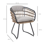 7-Piece Outdoor Wicker Dining Set