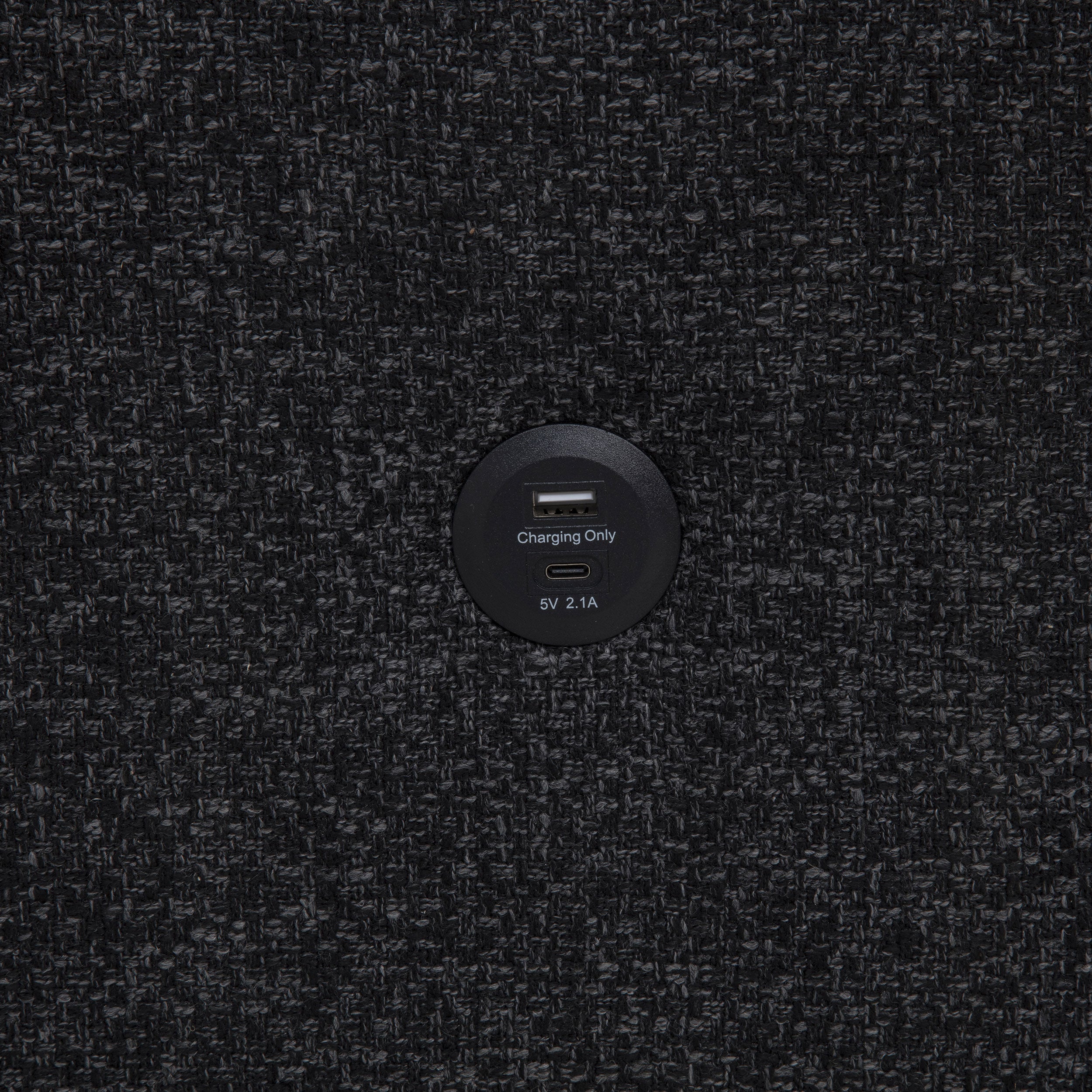 Demko Sleeper Sectional Sofa with Speaker and Storage Chaise Black-