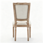 Farmhouse Solid Wood Frame Dining Chairs with Cushioned